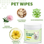 2-in-1 Ear & Eye Wipes — Gentle Botanical Formula, 200-Count