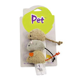 3-Piece Plush Mouse Cat Toy Set — Soft Training Toys for Kittens