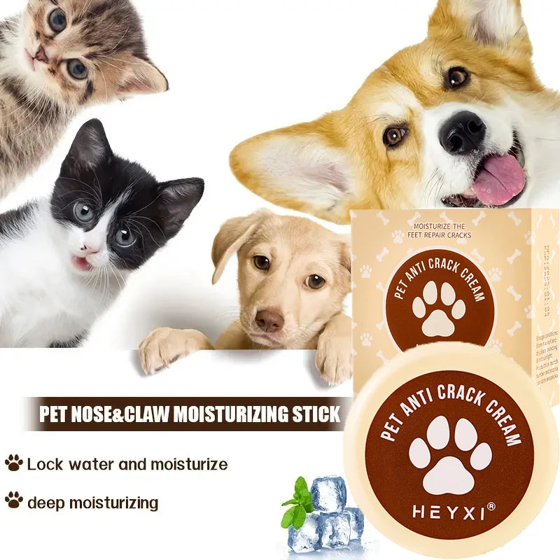 Pet Paw & Nose Moisturizing Cream — Anti-Crack Care for Cats & Dogs