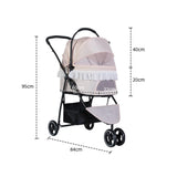Pet Stroller For BOSIMAO A200L Portable Breathable Lightweight Foldable Trolley For Cats Dogs Outdoor Use