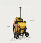 3-in-1 Pet Stroller with Car Seat (4-Wheel, Foldable, up to 36 lbs)