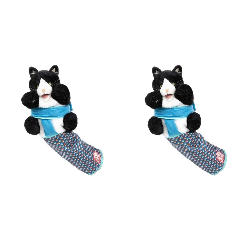 Cat & Dog Wrestling Hand Puppet Glove — Padded Interactive Play Toy