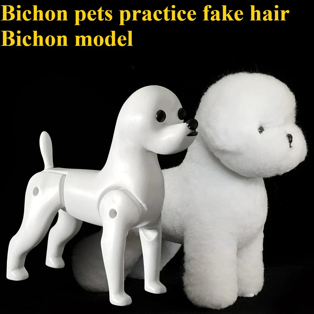 Bichon Grooming Practice Model with Wig