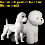 Bichon Grooming Practice Model with Wig