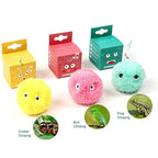 Electric Catnip Plush Ball — Touch-Activated Squeak & Motion
