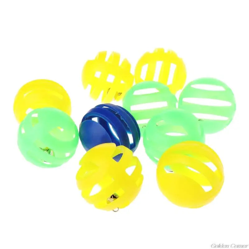 Colorful Latex Chew Balls for Pets (10-Pack)