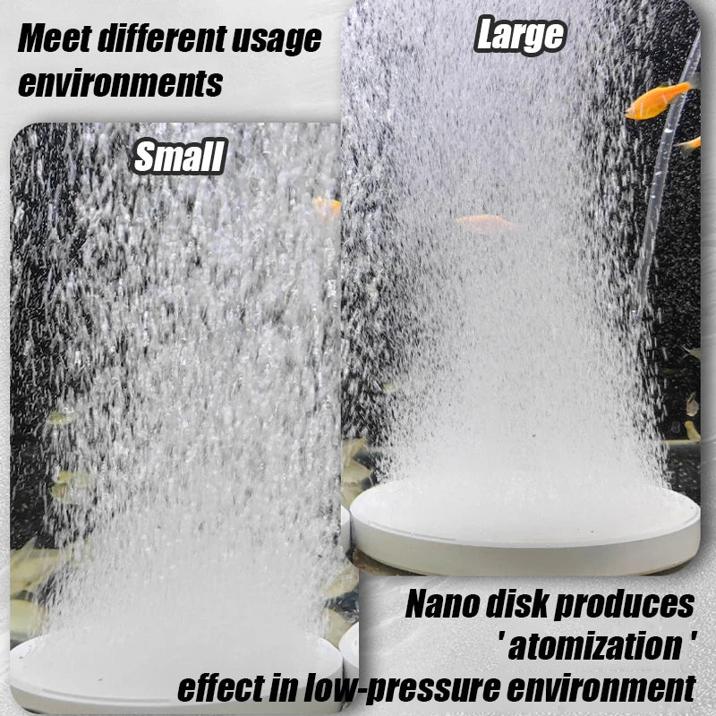Disc Bubble Air Stone Diffuser (Aquarium Oxygen Aerator, Fine Bubble)