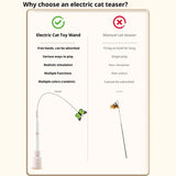 Electric Rotating Butterfly Cat Toy — Suction Cup Auto Flutter Toy