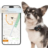 4G GPS Tracker for Small Dogs - Real-Time Tracking with Activity Monitoring (Onyx Black)