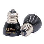 Flat-Face Ceramic Heat Lamp — Moonlight Night Bulb for Reptiles & Brooders, E27