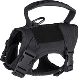 Breathable Tactical Cat & Dog Chest Harness — Adjustable Vest Leash for 3–20kg Pets
