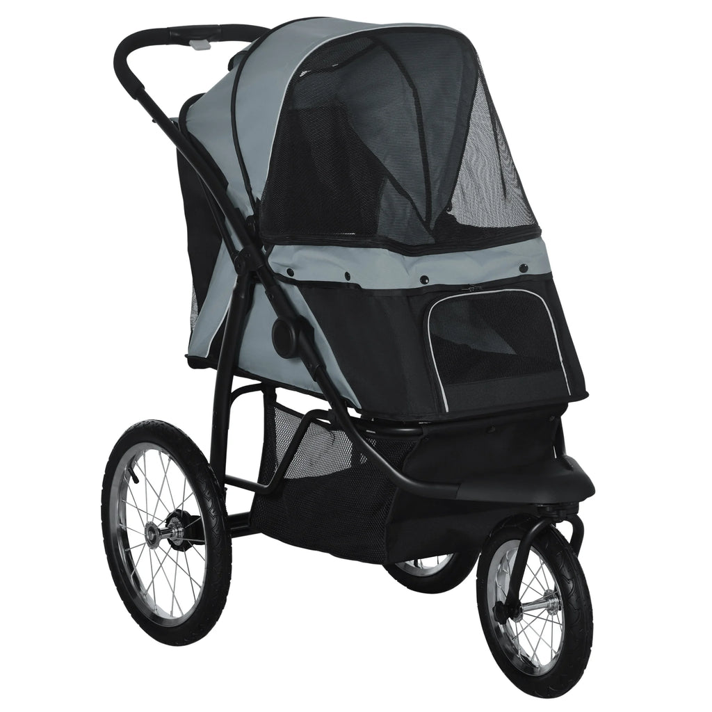 Foldable Pet Stroller for Small & Medium Dogs — Portable Outdoor Travel Carrier