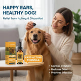Hypoallergenic Ear Drops for Dogs — Yeast Relief, Wax Dissolving & Anti-Itch, 60ml