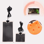 Adjustable Graphene Reptile Heat Mat — 10-Level Thermostat, 5W–45W