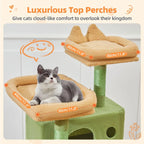 71-Inch Cat Tree Tower with 8 Scratching Posts & Hammock