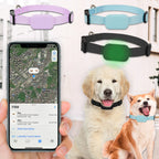 Battery GPS Dog Collar Tracker for iOS - Movement Alert Anti-Loss for Cats & Dogs
