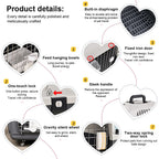 Airline-Friendly Dog Carrier Crate 33" (Hard Plastic, Large Pets)