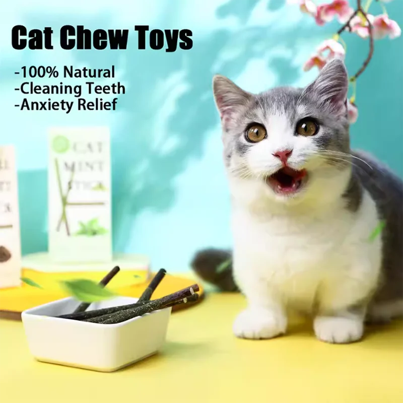 Natural Peppermint Cat Chew Stick