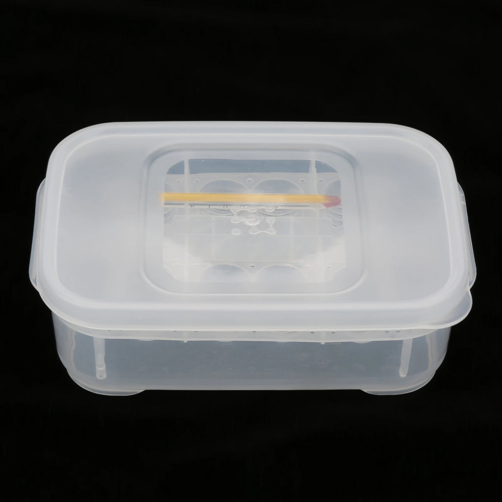 12-Grid Reptile Egg Incubator Tray with Thermometer — Suspended Hatching Box
