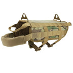 Tactical Camo Dog Vest (Outdoor Training, Chest & Back, Large Dogs)
