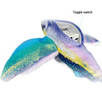 Electric Hangable Flapping Fish Cat Toy — USB Touch-Activated Flying Fish with Chirping Sound