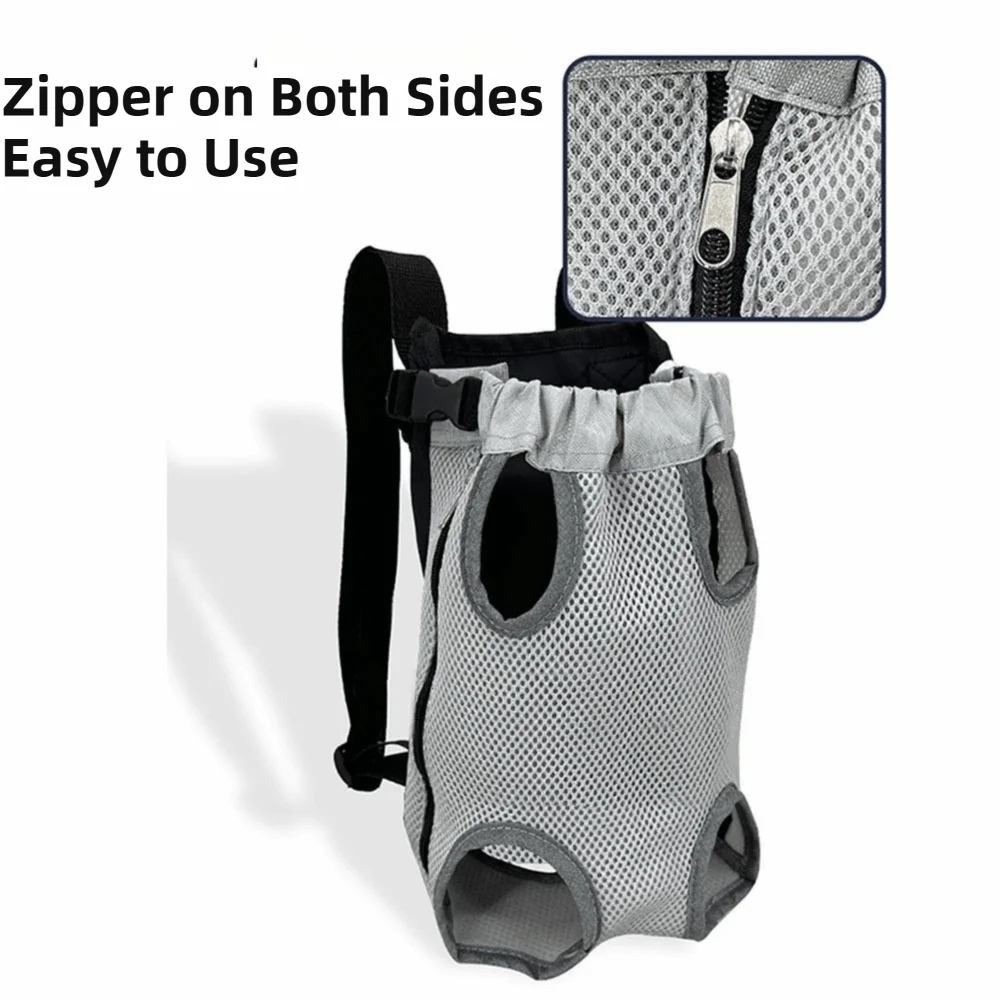 Breathable Mesh Pet Front Carrier Backpack (Double Shoulder)