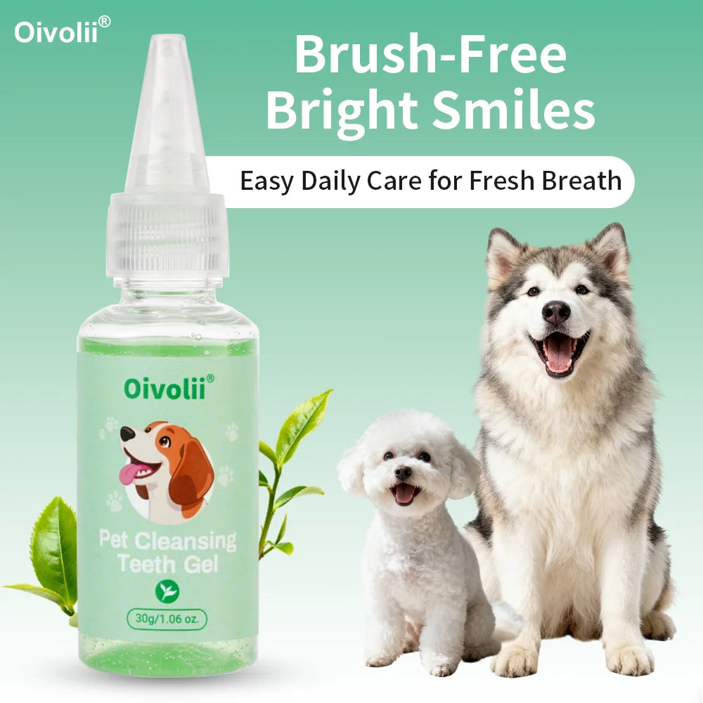 Pet Teeth Cleansing Gel — Gentle Daily Dental Care for Dogs & Cats