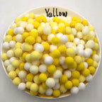 Plush Cat Puff Ball Toys — Soft Stretch Chew & Play Balls, Bulk Packs