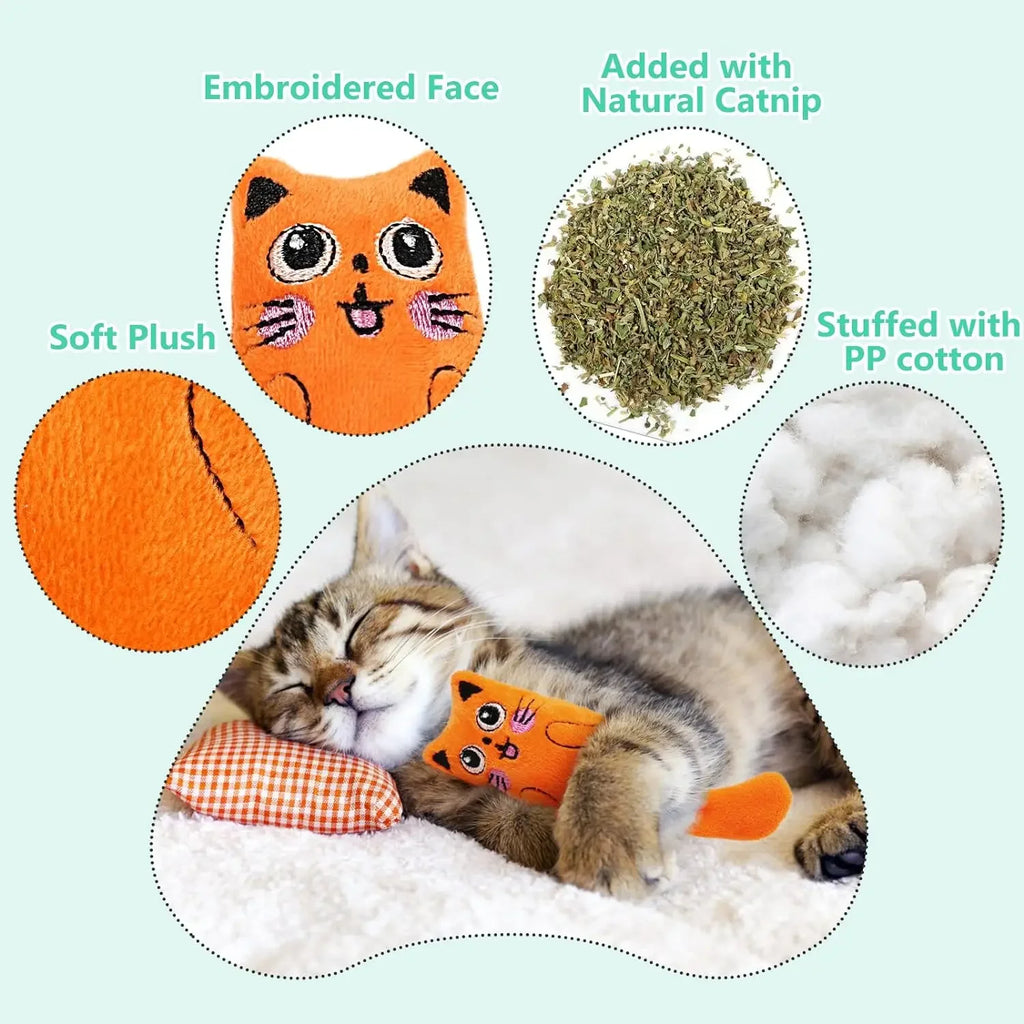 Catnip Plush Kicker Toy Set (Multipack)