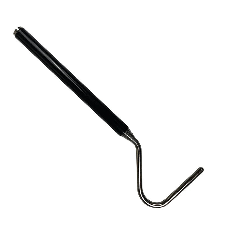 Retractable Snake Hook — Stainless Steel Handling Tool for Reptile Keepers