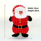 Christmas Santa Plush Squeaky Dog Toy (Chew Rope Toy)