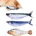 Electric Plush Wagging Fish Cat Toy — 3 Flapping Modes Tap-Activated Motion Sensor (1–3 Pack)