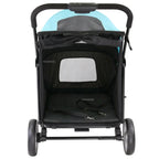 Modern Portable 55kg Large Dog Pet Stroller — 4-Wheel Foldable Large Capacity Outdoor Travel Trolley