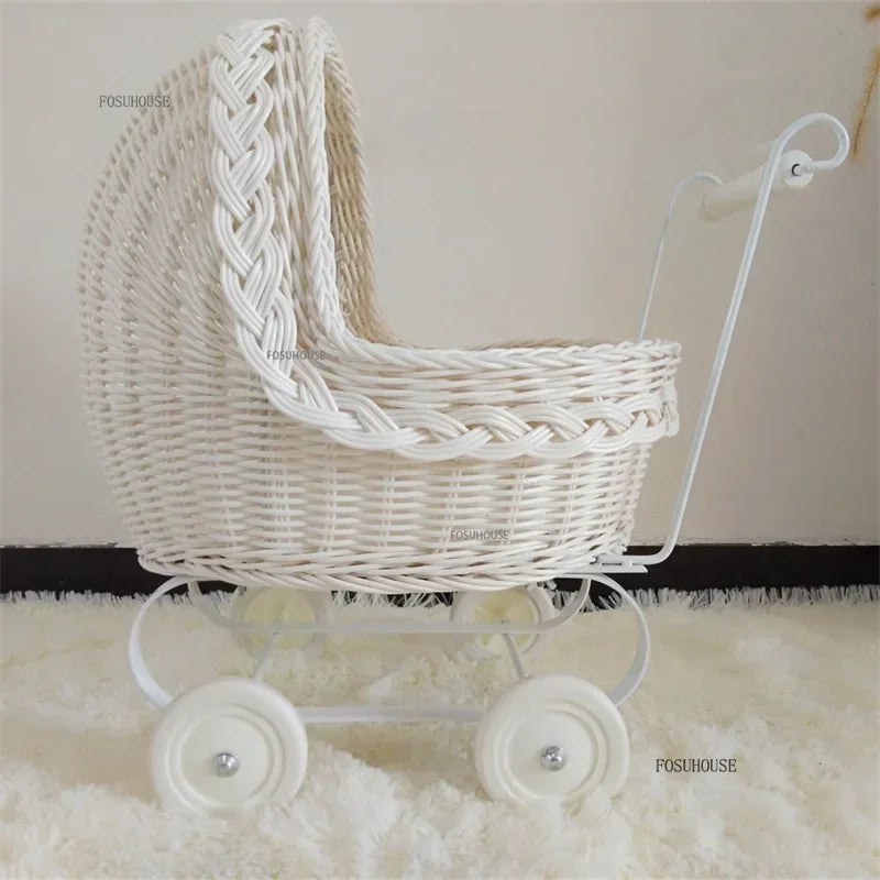 4-Wheel Pet Trolley Stroller with Detachable Carrier for Travel
