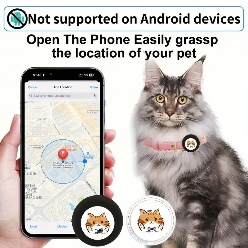 2-Pack Smart Tags for Apple Find My - Mini GPS for Pets, Keys & Luggage