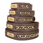 Custom Engraved Leather Dog Collar