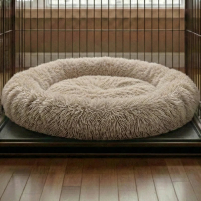 Calming Pet Bed with Extra-Soft Filling, Available in 9 Colors