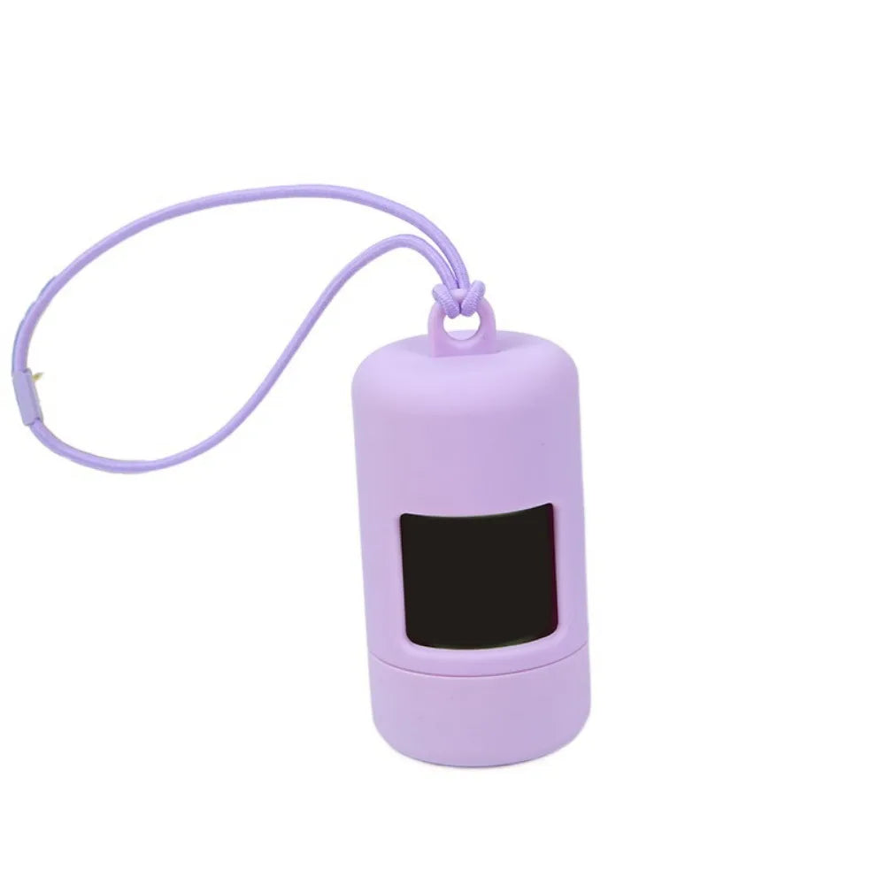 Candy Color Dog Poop Bag Dispenser Set (Portable, Hanging Rope)
