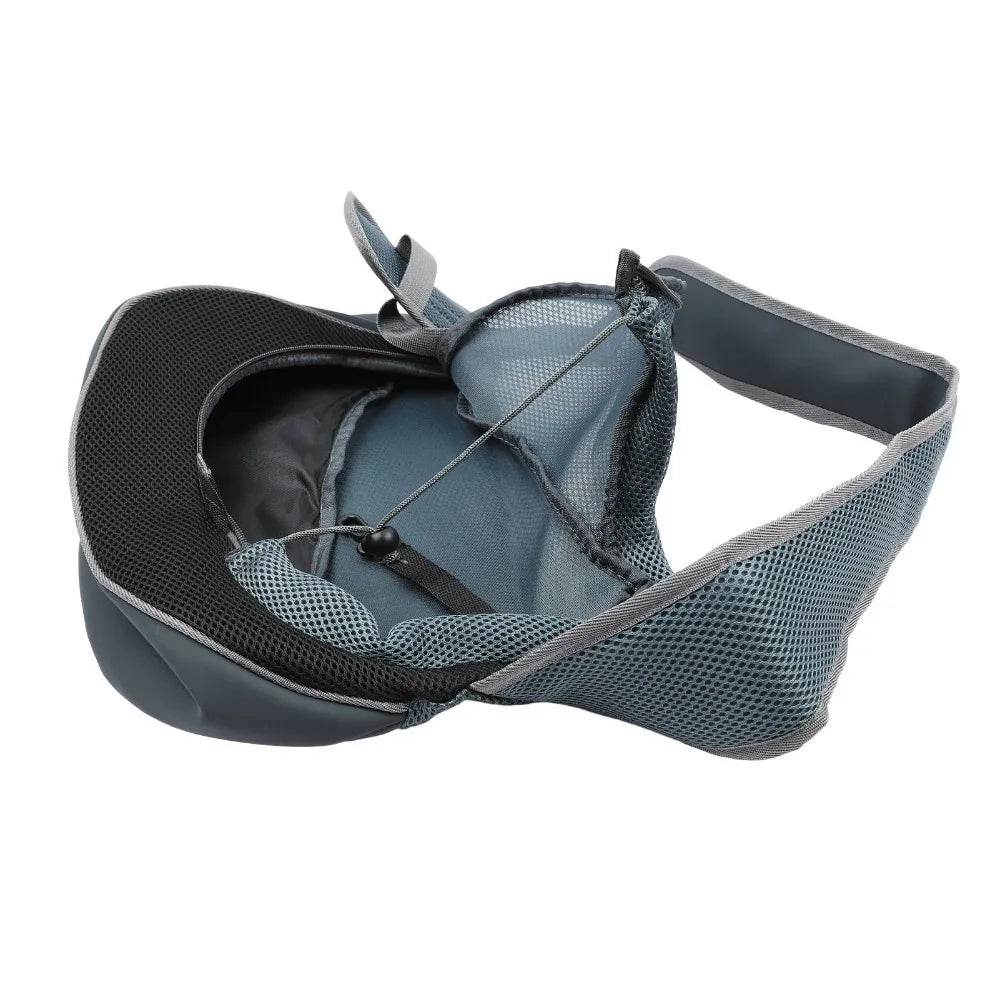 Breathable Pet Sling Carrier (Crossbody, Soft Fabric, Lightweight)