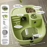 Transparent Hamster Habitat — Mini Villa-Style Small Pet Cage