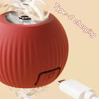 Smart Rolling Silicone Ball Cat Toy with Tail