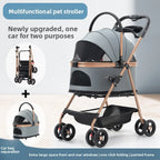 Compact Lightweight Foldable Small Pet Cart for Cats & Dogs