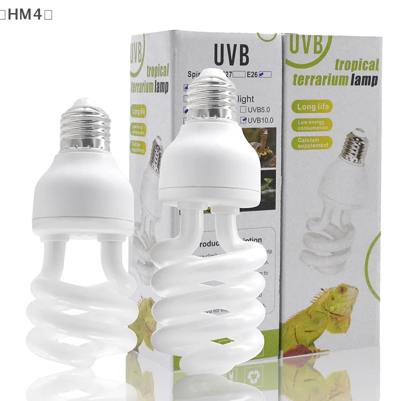 UVB Terrarium Basking Lamp — 13W/26W, 5.0/10.0, E27 Fit