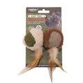 Catnip & Silvervine Feather Chew Toy — Dental Health & Boredom Buster