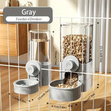 Hanging Pet Water & Food Feeder — Auto-Refill Clip-On Bowl Set