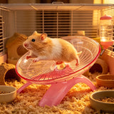 Silent Flying Saucer Exercise Wheel — Quiet Runner for Hamsters