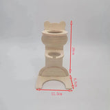 Hamster Water Bottle & Wood Stand Set — Vertical Cage Dispenser