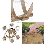 Escape-Proof Dog Harness N5KC (Heavy Duty, Training & Hiking, Adjustable)