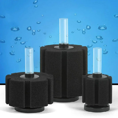 Bio Sponge Aquarium Filter (Air Pump Driven, Biochemical Corner Filter)