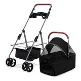 Lightweight Foldable Detachable Basket Pet Stroller Dogs Cats Outdoor Travel Dog Stroller Stroller for Dog Pet